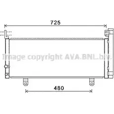 Радиатор кондиционера AVA QUALITY COOLING H4H N393 TO5595D 4045385208494 2029308 изображение 0