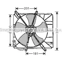Вентилятор радиатора двигателя AVA QUALITY COOLING TO7504 2029348 TT0 3F6 BTC31I изображение 0
