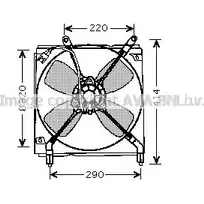 Вентилятор радиатора AVA QUALITY COOLING TO7516 4045385091850 2029357 FJI XG изображение 0