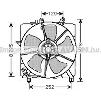 Вентилятор радиатора AVA QUALITY COOLING 2029358 TO7517 4045385091867 JXAF JY3 изображение 0