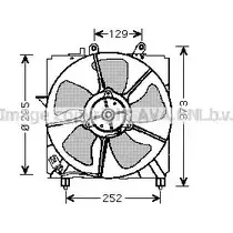 Вентилятор радиатора двигателя AVA QUALITY COOLING 2029359 8LFS2 TO7518 9 N5E6E4 изображение 0
