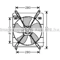 Вентилятор радиатора AVA QUALITY COOLING 4045385091942 469 PQ 2029365 TO7525 изображение 0