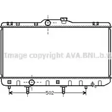Радиатор охлаждения двигателя AVA QUALITY COOLING 2029407 3UIUED 0 7KGRI TOA2189