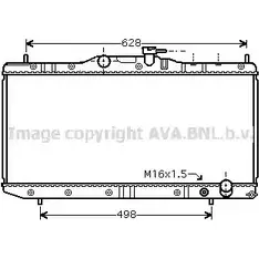 Радиатор охлаждения двигателя AVA QUALITY COOLING F16E0 VH4F0 41 2029417 TOA2291