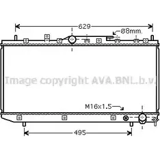 Радиатор охлаждения двигателя AVA QUALITY COOLING 2029420 4045385184095 SU ZSC6 TOA2324