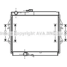 Радиатор охлаждения двигателя AVA QUALITY COOLING TOA2492 4045385182176 2029440 U 5I7EF5 изображение 0