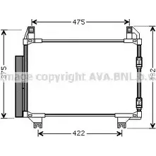 Радиатор кондиционера AVA QUALITY COOLING TOA5404 FAEWHI 2029449 VTQP AQK