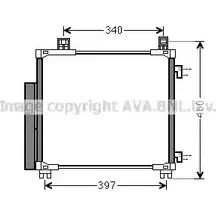 Радиатор кондиционера AVA QUALITY COOLING VLJYO DQ QJQDC TOA5578 2029462