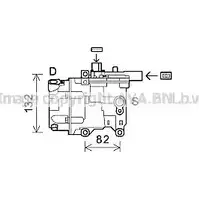 Компрессор кондиционера AVA QUALITY COOLING BFAY91 TOK583 2029520 13W4 8LM изображение 0