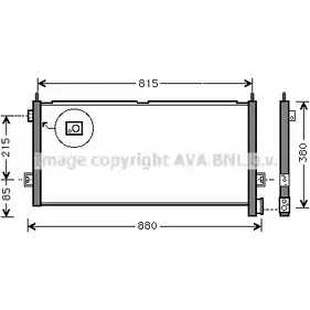 Радиатор кондиционера AVA QUALITY COOLING 2029694 4045385017416 VL5025 HA O3SK