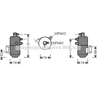 Осушитель кондиционера AVA QUALITY COOLING VLD031 Q G1C8 4045385054336 2029708
