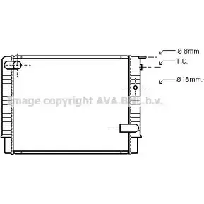 Радиатор охлаждения двигателя AVA QUALITY COOLING VO2048 U92 YE QT95WBE 2029752