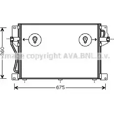 Радиатор кондиционера AVA QUALITY COOLING 0KG5S E2 2029816 4045385017508 VO5077