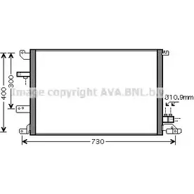 Радиатор кондиционера AVA QUALITY COOLING 2029829 NZCNA2 D 4045385207176 VO5138D