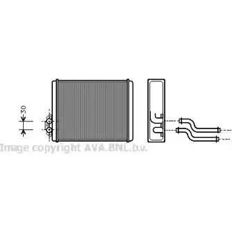 Радиатор печки, теплообменник AVA QUALITY COOLING UI3UBPC G3IF 2 VO6084 2029844