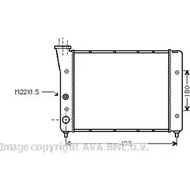 Радиатор охлаждения двигателя AVA QUALITY COOLING FY5HJ VW2083 2029995 02S 5BGG изображение 0