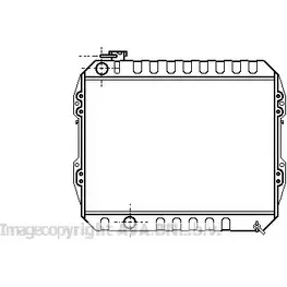 Радиатор охлаждения двигателя AVA QUALITY COOLING VW2088 ND UBNY 2029998 JN9XH