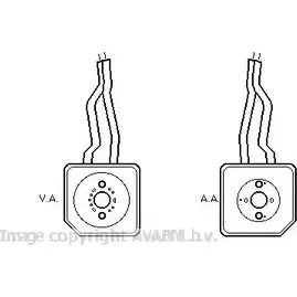 Масляный радиатор двигателя AVA QUALITY COOLING VW3096 A9Z2 K GIPW0FH 2030099