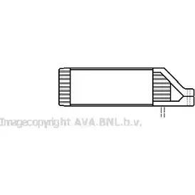 Масляный радиатор двигателя AVA QUALITY COOLING 5 Y034OU 2030102 VW3107 98MBOT8