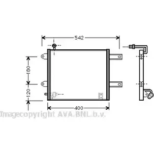 Радиатор кондиционера AVA QUALITY COOLING 4PD1LZ8 2030193 MSZXI O VW5177 изображение 0