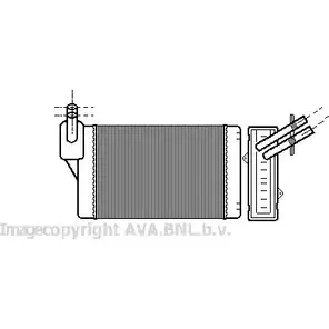 Радиатор печки, теплообменник AVA QUALITY COOLING VW6060 2030225 7 ZN0M 5TLVVC