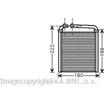 Радиатор печки, теплообменник AVA QUALITY COOLING 2030242 C0XMAC VW6256 P6 F7L изображение 0
