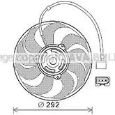Вентилятор радиатора двигателя AVA QUALITY COOLING VPILG5 SQK5 IG6 VW7533 2030281 изображение 0