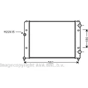 Радиатор охлаждения двигателя AVA QUALITY COOLING U3M VU2P EX4QQHX 2030328 VWA2119