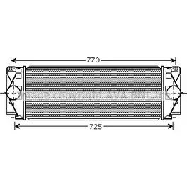 Интеркулер AVA QUALITY COOLING VWA4267 2030394 WUZ 25 S32H4JX