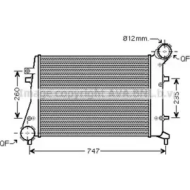 Интеркулер AVA QUALITY COOLING OVIRX7 E 2030395 SILMYC VWA4268 изображение 0