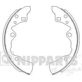 Тормозные колодки NIPPARTS 0RG MW0 2038065 J3503029 8711768054748