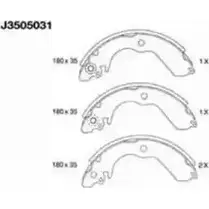 Тормозные колодки NIPPARTS J3505031 8711768054977 CTD SZO 2038096 изображение 0