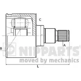 Шрус граната NIPPARTS N2831000 8711768862442 2045564 1 KIM7IK изображение 0