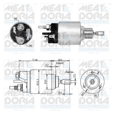 Втягивающее реле MEAT & DORIA 1424778719 ZM379 3 79 46197