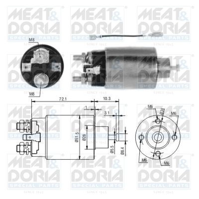 Втягивающее реле MEAT & DORIA 46282 ZM2699 1424778745 2 699