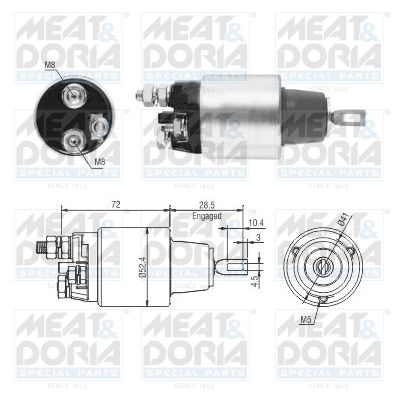 Втягивающее реле MEAT & DORIA 46286 ZM3382 1424778749 338 2