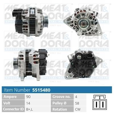 Генератор MEAT & DORIA 5515480 I2V6 G 1438247575
