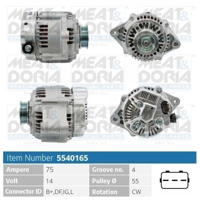 Генератор MEAT & DORIA 5540165 C XK41 1437580423