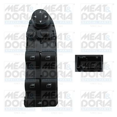 Кнопка стеклоподъемника MEAT & DORIA 26008 S4RO8I N 1221103574 изображение 0
