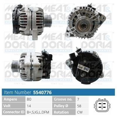Генератор MEAT & DORIA H 5K2RER 5540776 1440467999 изображение 0
