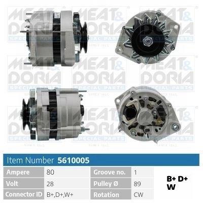 Генератор MEAT & DORIA V45 76OF 5610005 1437638267