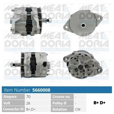 Генератор MEAT & DORIA 5660008 1437638812 2FOA HN