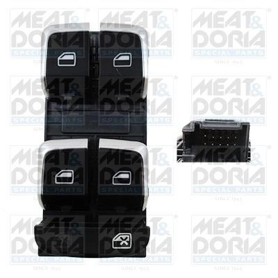 Кнопка стеклоподъемника MEAT & DORIA 26384 1424586818 Y QCA6G7