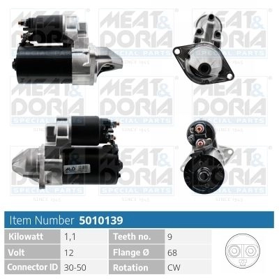 Стартер MEAT & DORIA 1437582874 XTJ SDZ 5010139 изображение 0