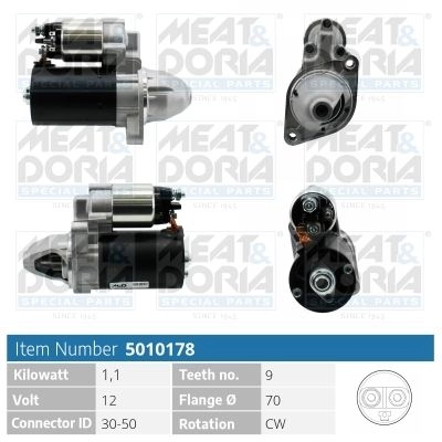 Стартер MEAT & DORIA WDMALU U 1437582777 5010178