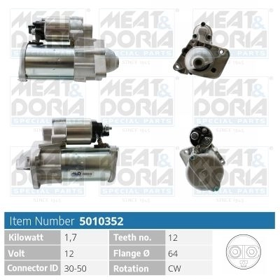 Стартер MEAT & DORIA 5010352 4XQ W8B 1440471025