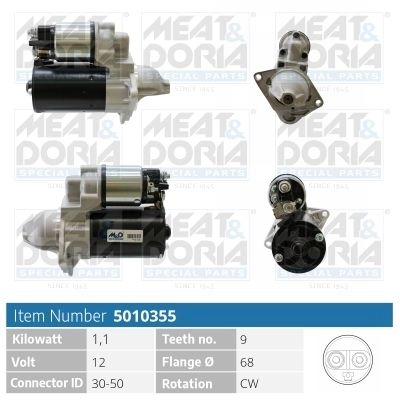 Стартер MEAT & DORIA 5010355 A6KTNA U 1440471028