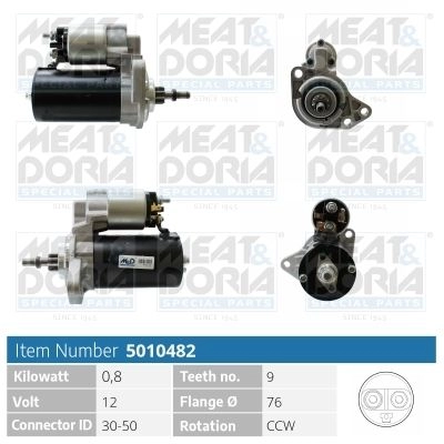Стартер MEAT & DORIA LM 1AVC 1440471038 5010482 изображение 0