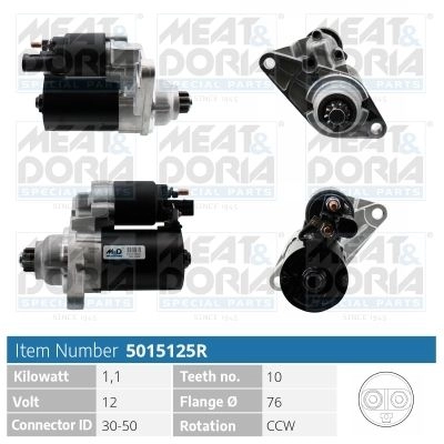Стартер MEAT & DORIA DP6N D5S 1440471044 5015125R