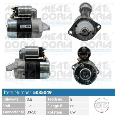 Стартер MEAT & DORIA 1437582611 5035049 BB AXA